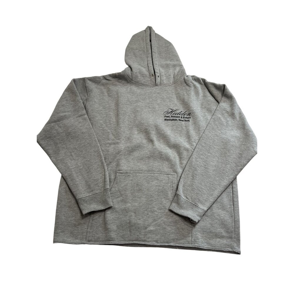 Hidden New York 'Past, Present & Future' Hoodie in Gray Pink
